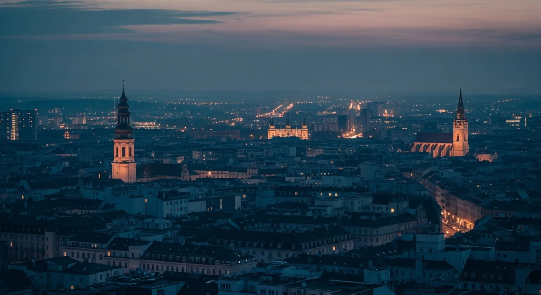 Urbánní celky — městská zástavba a panorama